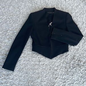 Alice + Olivia Black Suit Jacket, size: XS